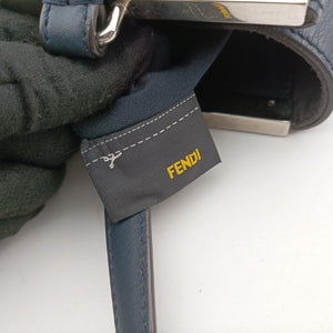 Pre-owned Fendi Troisjours Navy × Blue Leather 8BH272 handbag | stylenewstar