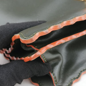 Vintage Fendi KAN I Green Leather 8BT283 shoulderbag | stylenewstar