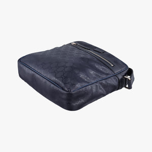 Pre-owned Gucci GG Imprime Messenger Navy PVC coated canvas 201448 shoulderbag | stylenewstar