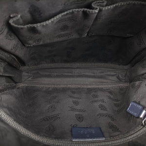 Pre-owned Gucci GG Imprime Messenger Navy PVC coated canvas 201448 shoulderbag | stylenewstar