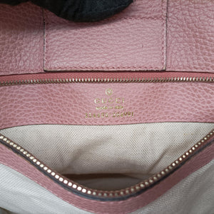 Pre-owned Gucci Swing Pink Leather 354408 handbag | stylenewstar