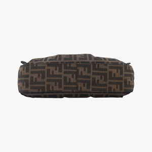 Pre-owned Fendi B bag zucca Brown×Black Canvas×Leather 8BR551 shoulderbag | stylenewstar