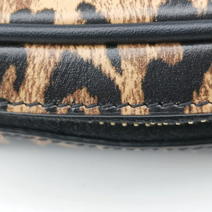 Secondhand Yves Saint Laurent Baby Lou Leopard Print Heart Black×Leopard Leather 650170 shoulderbag | stylenewstar