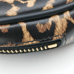 Secondhand Yves Saint Laurent Baby Lou Leopard Print Heart Black×Leopard Leather 650170 shoulderbag | stylenewstar