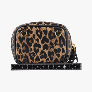 Secondhand Yves Saint Laurent Baby Lou Leopard Print Heart Black×Leopard Leather 650170 shoulderbag | stylenewstar