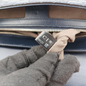 Pre-owned Gucci GG Plus GG Supreme Navy Leather 406368 shoulderbag | stylenewstar