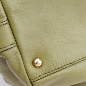 Pre-owned Gucci Horsebit hobo Green Leather 309578 handbag | stylenewstar
