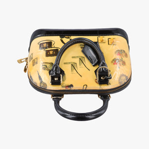 Secondhand Louis Vuitton Alma PM Sticker Collection Ivory×black×multi Vernis M50466 handbag | stylenewstar