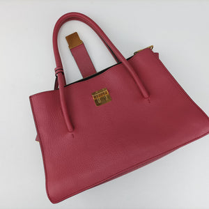 Secondhand Miu Miu MADRAS Fuchsia Pink Leather 5BA104 shoulderbag | stylenewstar