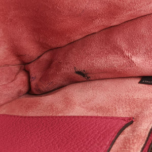 Secondhand Miu Miu MADRAS Fuchsia Pink Leather 5BA104 shoulderbag | stylenewstar