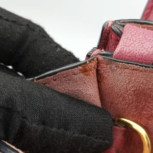 Secondhand Miu Miu MADRAS Fuchsia Pink Leather 5BA104 shoulderbag | stylenewstar