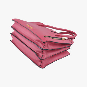 Secondhand Miu Miu MADRAS Fuchsia Pink Leather 5BA104 shoulderbag | stylenewstar