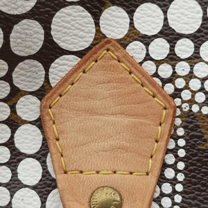 Pre-owned Louis Vuitton Monogram Town Speedy 30 Brown x White Monogram canvas M40690 handbag | stylenewstar