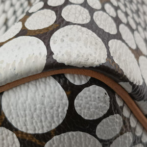 Pre-owned Louis Vuitton Monogram Town Speedy 30 Brown x White Monogram canvas M40690 handbag | stylenewstar