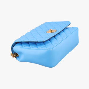 Vintage VERSACE Medusa Blue Leather shoulderbag | stylenewstar