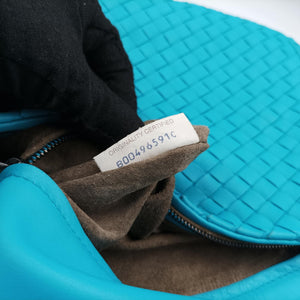 Vintage Bottega Veneta Intrecciato Blue lambskin shoulderbag | stylenewstar
