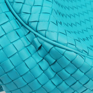 Vintage Bottega Veneta Intrecciato Blue lambskin shoulderbag | stylenewstar