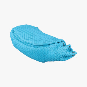 Vintage Bottega Veneta Intrecciato Blue lambskin shoulderbag | stylenewstar
