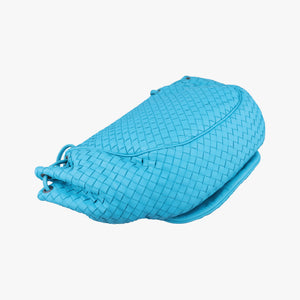 Vintage Bottega Veneta Intrecciato Blue lambskin shoulderbag | stylenewstar