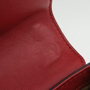 Pre-owned Gucci Padlock beige×red×pink PVC coated canvas×Leather 409487 shoulderbag | stylenewstar