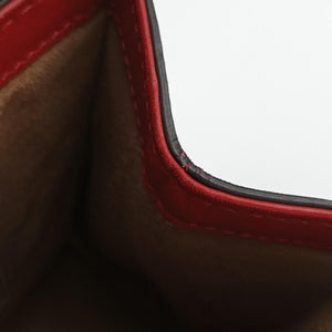 Pre-owned Gucci Padlock beige×red×pink PVC coated canvas×Leather 409487 shoulderbag | stylenewstar