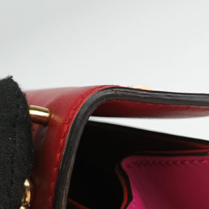 Pre-owned Gucci Padlock beige×red×pink PVC coated canvas×Leather 409487 shoulderbag | stylenewstar