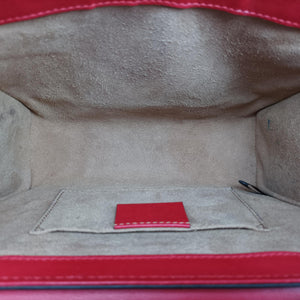 Pre-owned Gucci Padlock beige×red×pink PVC coated canvas×Leather 409487 shoulderbag | stylenewstar