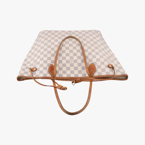 Pre-owned Louis Vuitton Neverfull MM Azur Damier Canvas N51107 shoulderbag | stylenewstar
