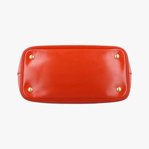 Pre-owned Prada Galleria Orange SAFFIANO Leather BN2316 shoulderbag | stylenewstar