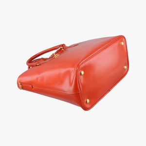 Pre-owned Prada Galleria Orange SAFFIANO Leather BN2316 shoulderbag | stylenewstar