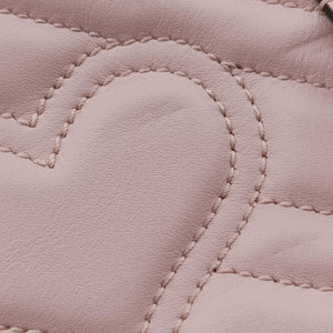 Pre-owned Gucci GG Marmont Pink Leather 476434 bum bag/waist bag | stylenewstar