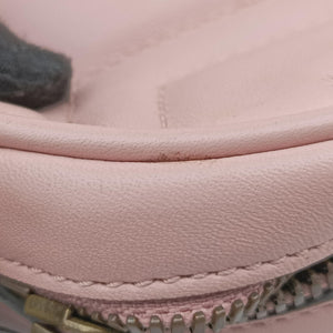 Pre-owned Gucci GG Marmont Pink Leather 476434 bum bag/waist bag | stylenewstar