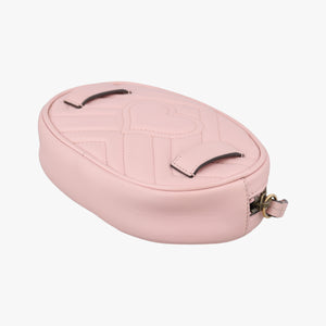 Pre-owned Gucci GG Marmont Pink Leather 476434 bum bag/waist bag | stylenewstar