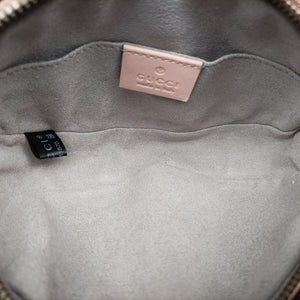 Pre-owned Gucci GG Marmont Pink Leather 476434 bum bag/waist bag | stylenewstar