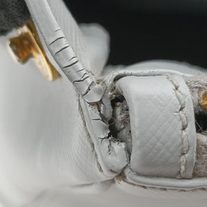 Pre-owned Prada Galleria Grey SAFFIANO Leather BN1801 shoulderbag | stylenewstar