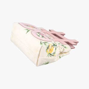 Vintage Dolce & Gabbana Floral Print Instabag White x Multicolor Canvas x Leather shoulderbag | stylenewstar