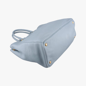 Pre-owned Prada Galleria Blue Leather BN1801 shoulderbag | stylenewstar