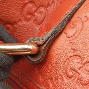Pre-owned Gucci Joy Guccissima Orange Leather 265697 handbag | stylenewstar