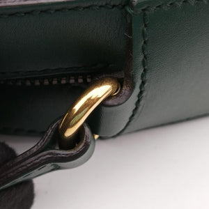 Secondhand Gucci Bee Web Green Leather 412008 shoulderbag | stylenewstar