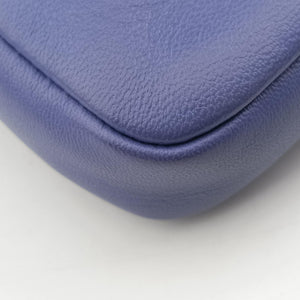 Pre-owned Fendi monster micro Baguette Purple Leather 8M0354 shoulderbag | stylenewstar