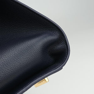 Pre-owned Ferragamo hug Navy leather shoulderbag | stylenewstar