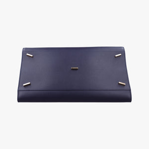 Pre-owned Ferragamo hug Navy leather shoulderbag | stylenewstar