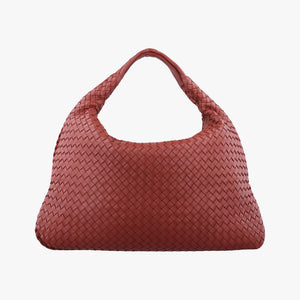 Pre-owned Bottega Veneta Intrecciato Red lambskin handbag | stylenewstar
