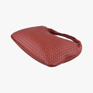 Pre-owned Bottega Veneta Intrecciato Red lambskin handbag | stylenewstar