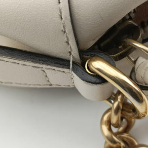 Pre-owned Gucci GG Marmont White Leather 447632 shoulderbag | stylenewstar