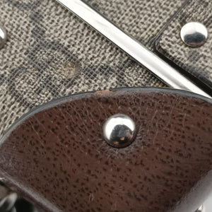 Vintage Gucci Padlock Brown PVC coated canvas×Leather 588351 shoulderbag | stylenewstar
