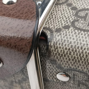 Vintage Gucci Padlock Brown PVC coated canvas×Leather 588351 shoulderbag | stylenewstar