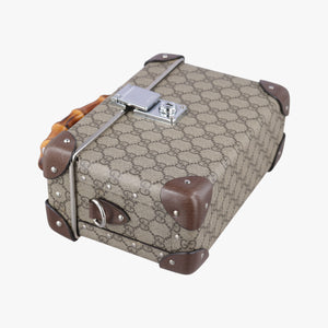 Vintage Gucci Padlock Brown PVC coated canvas×Leather 588351 shoulderbag | stylenewstar