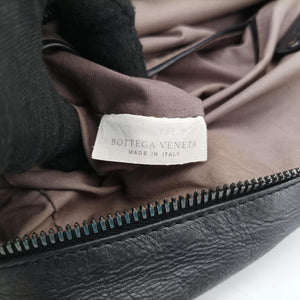 Pre-owned Bottega Veneta Intrecciato Black lambskin shoulderbag | stylenewstar