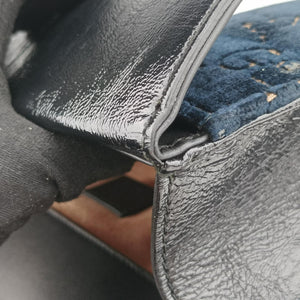 Pre-owned Gucci Dionysus Navy velour 499623 shoulderbag | stylenewstar